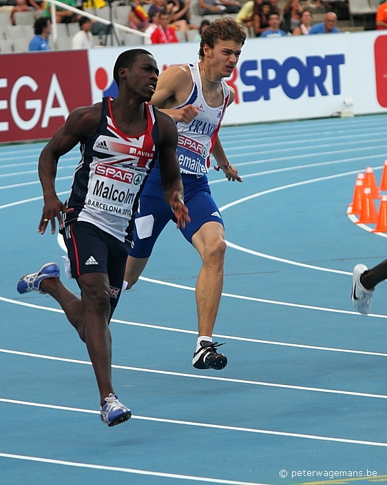 Christophe Lemaître en Christian Malcolm