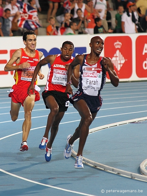 Mo Farah, Jesus España, Hayle Ibrahimov