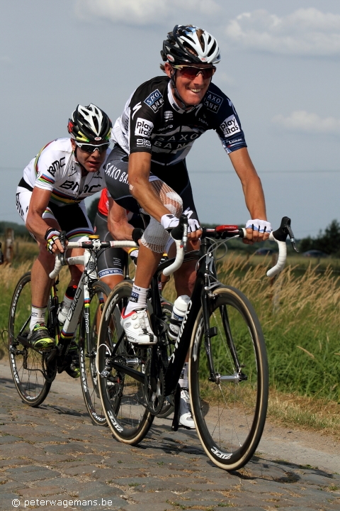 Andy Schleck en Cadel Evans