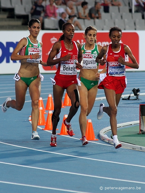 Alemitu Bekele,  Elvan Abeylegesse, Sara Moreira, Jessica Augusto