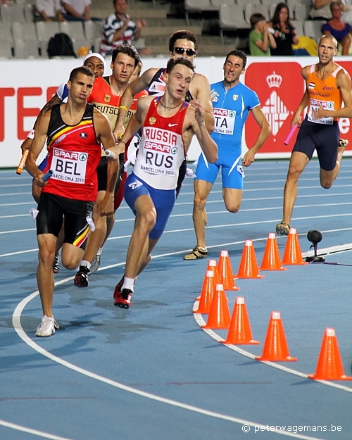 4 x 400m, Jonathan Borlée